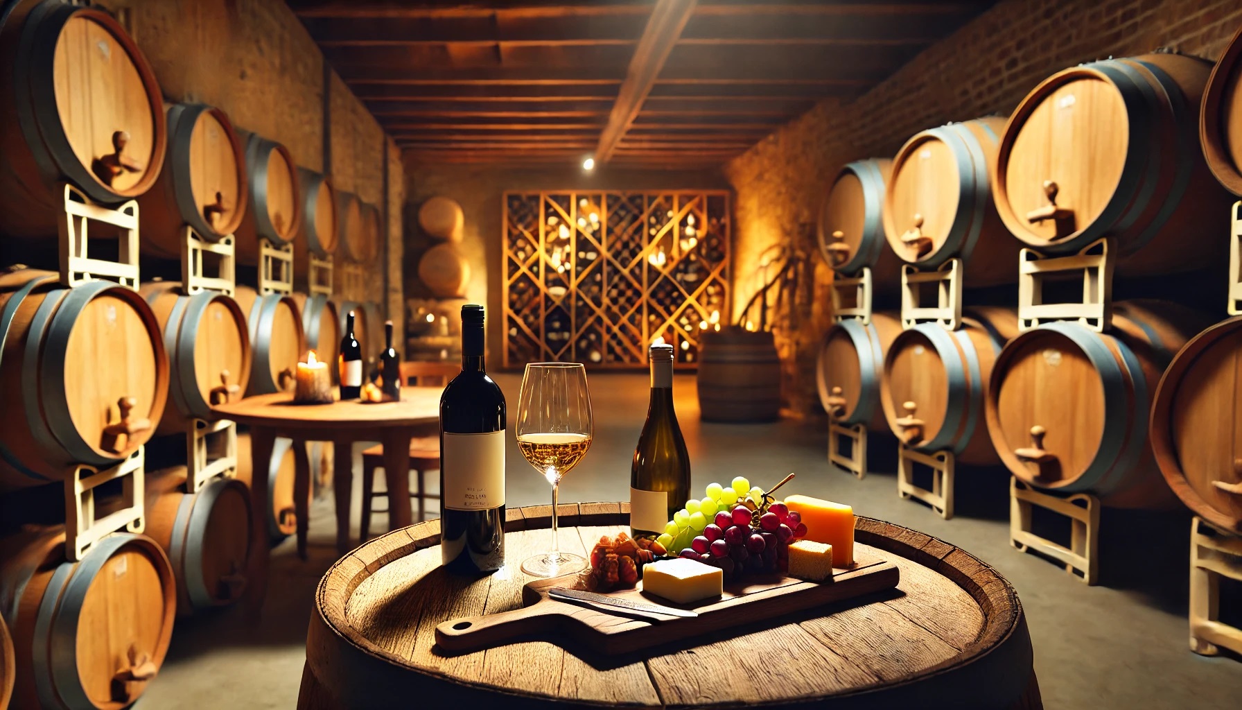 rustic australian wine cellar or tasting room