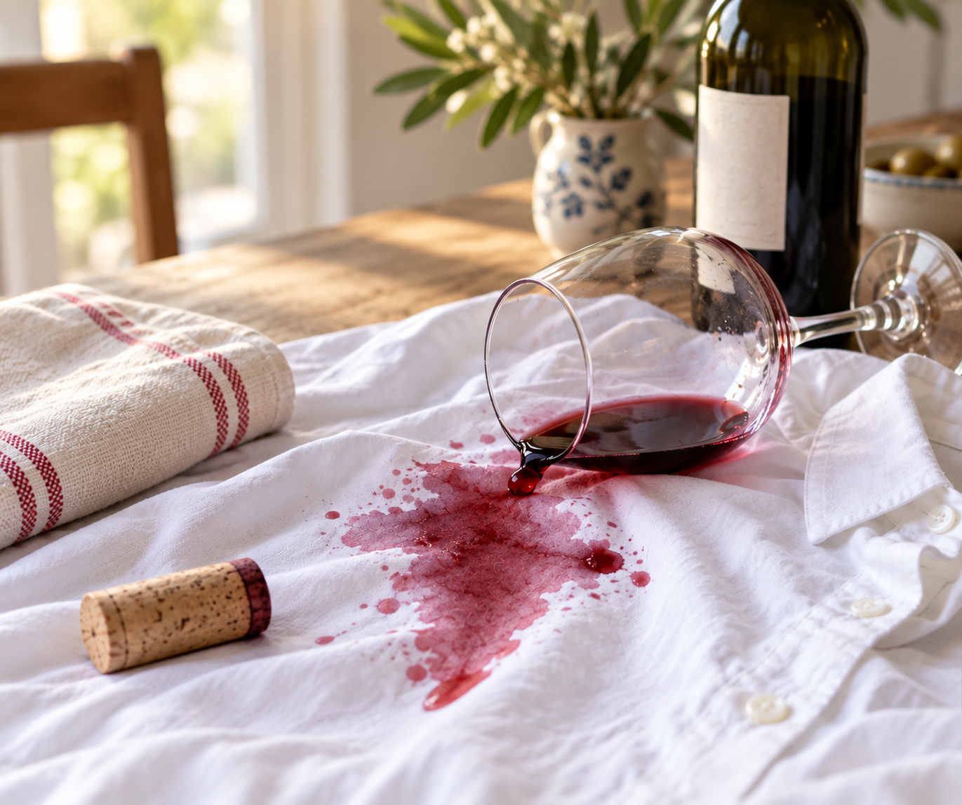 How to Remove Red Wine stain From Clothes